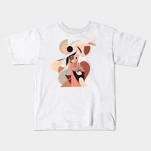 Picasso Style Mother and Toys Kids T-Shirt